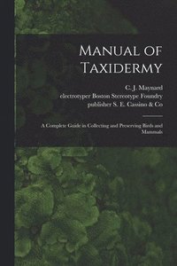 bokomslag Manual of Taxidermy