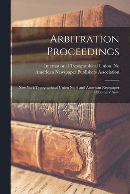 bokomslag Arbitration Proceedings