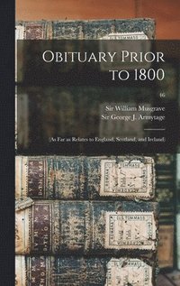 bokomslag Obituary Prior to 1800