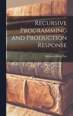 bokomslag Recursive Programming and Production Response
