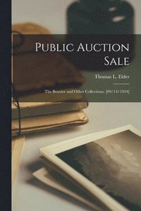 bokomslag Public Auction Sale: the Bouvier and Other Collections. [09/14/1934]
