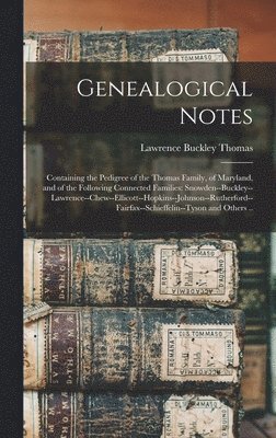 bokomslag Genealogical Notes