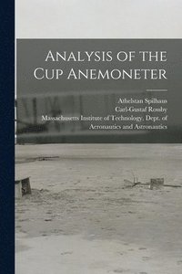 bokomslag Analysis of the Cup Anemoneter