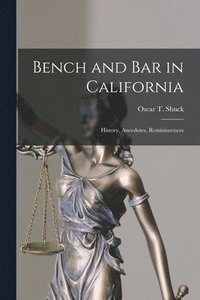 bokomslag Bench and Bar in California