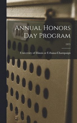 bokomslag Annual Honors Day Program; 1971