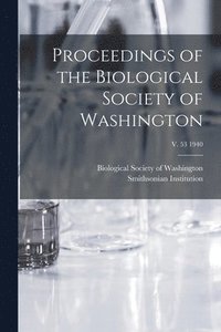 bokomslag Proceedings of the Biological Society of Washington; v. 53 1940