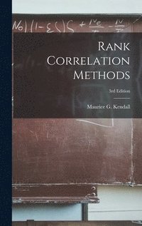 bokomslag Rank Correlation Methods; 3rd Edition