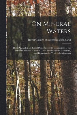 Royal College Of Surgeons Of England - On Mineral Waters, Häftad