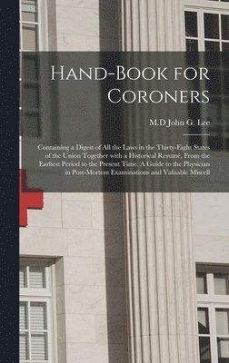 bokomslag Hand-book for Coroners