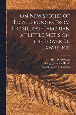 bokomslag On New Species of Fossil Sponges From the Siluro-Cambrian at Little Metis on the Lower St. Lawrence [microform]