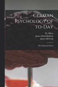 bokomslag German Psychology of To-day
