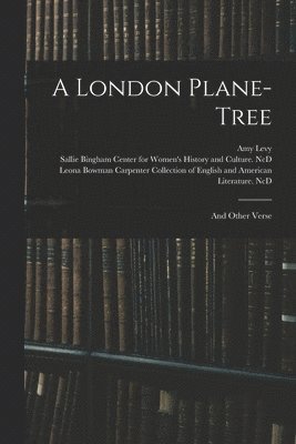 bokomslag A London Plane-tree