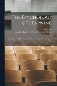 bokomslag The Psychology of Learning [electronic Resource]