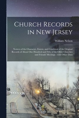 Church Records in New Jersey 1