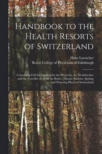bokomslag Handbook to the Health Resorts of Switzerland