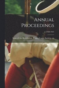 bokomslag Annual Proceedings; yr.1920-1921
