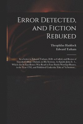 Error Detected, and Fiction Rebuked 1