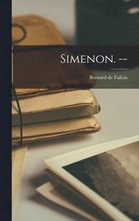 bokomslag Simenon. --