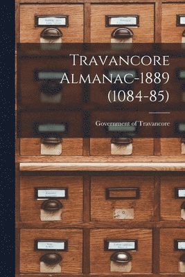 Travancore Almanac-1889 (1084-85) 1