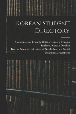 Korean Student Directory 1