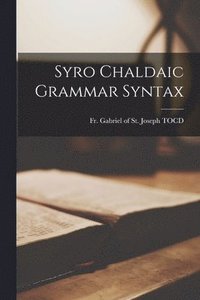 bokomslag Syro Chaldaic Grammar Syntax