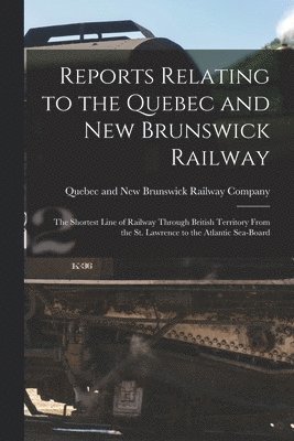 Reports Relating to the Quebec and New Brunswick Railway [microform] 1