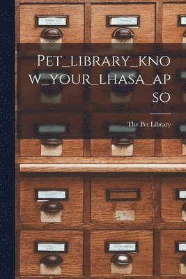 bokomslag Pet_library_know_your_lhasa_apso