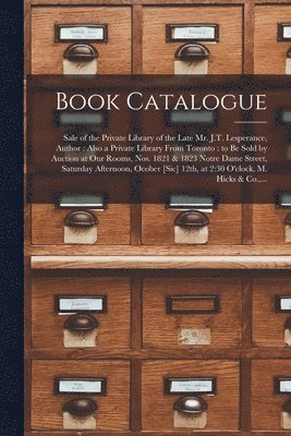Book Catalogue [microform] 1