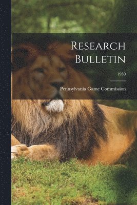 Research Bulletin; 1939 1