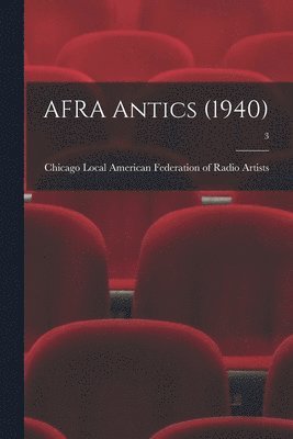 bokomslag AFRA Antics (1940); 3