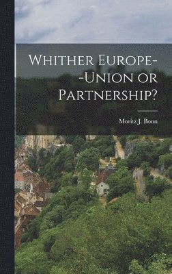 Whither Europe--union or Partnership? 1