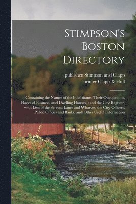 Stimpson's Boston Directory; 1