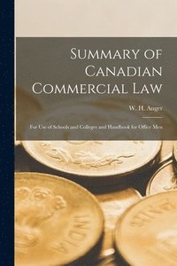 bokomslag Summary of Canadian Commercial Law [microform]