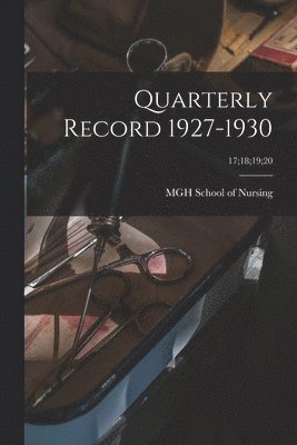 bokomslag Quarterly Record 1927-1930; 17;18;19;20