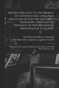 bokomslag Reports Relating to the Project of Constructing a Railway, and a Line of Electro-magnetic Telegraph, Through the Province of New Brunswick, From Halifax to Quebec [microform]