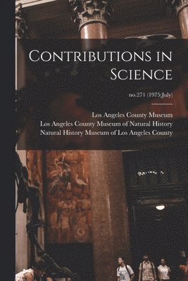 bokomslag Contributions in Science; no.271 (1975: July)