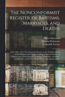Nonconformist Register, of Baptisms, Marriages, and Deaths