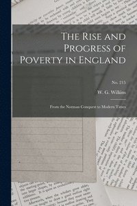 bokomslag Rise and Progress of Poverty in England
