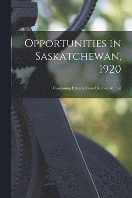 bokomslag Opportunities in Saskatchewan, 1920 [microform]