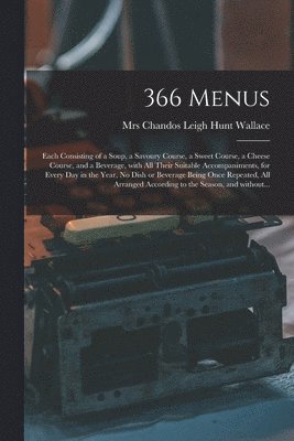 bokomslag 366 Menus