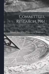 bokomslag Committees, Research, 1961