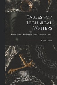 bokomslag Tables for Technical Writers; no.3