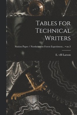 Tables for Technical Writers; no.3 1