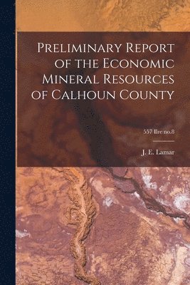 bokomslag Preliminary Report of the Economic Mineral Resources of Calhoun County; 557 Ilre no.8