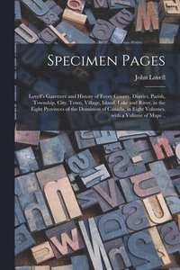 bokomslag Specimen Pages [microform]