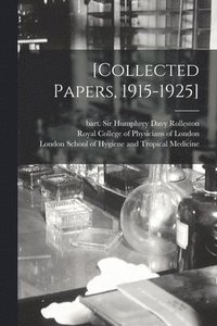 bokomslag [Collected Papers, 1915-1925] [electronic Resource]