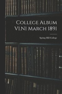 bokomslag College Album V1.N1 March 1891