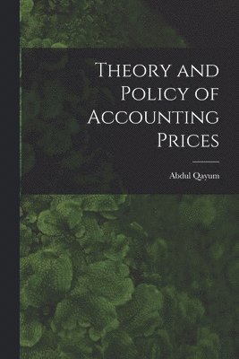 bokomslag Theory and Policy of Accounting Prices