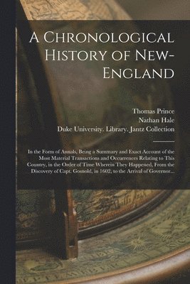 Chronological History of New-England