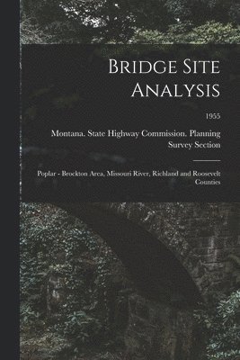 bokomslag Bridge Site Analysis